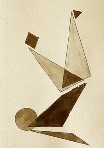 Balanserende geometrisk figur av Santhosh ch