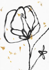 Sortgyllen blomstring av Santhosh ch