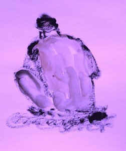 Kontemplativ lilla akt av Santhosh ch