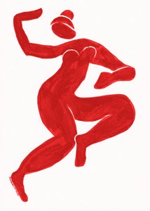 Dynamisk rød danser av Santhosh ch