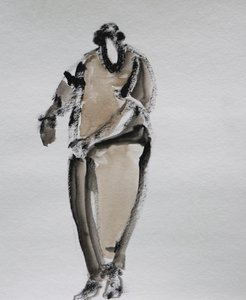 Elegant stående figur av Santhosh ch