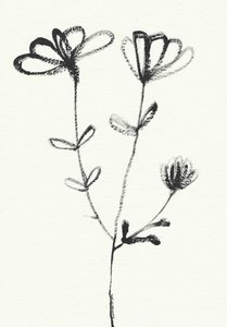 Minimalistisk blomsterskisse av Santhosh ch
