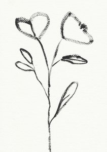 Minimalistisk blomsterskisse av Santhosh ch