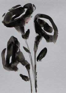 Minimalistiske blekkblomster av Santhosh ch