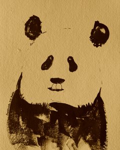 Minimalistisk pandabjørn av Santhosh ch