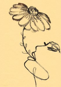 Organisk blomsterskisse av Santhosh ch