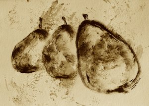 Pærer i sepia