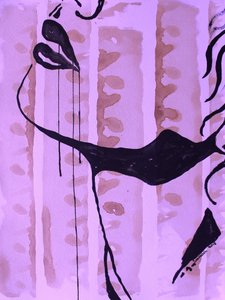Sensuelt abstrakt portrett av Santhosh ch