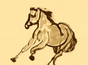 Livlig hestegalopp av Santhosh ch