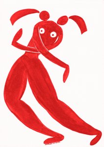Leken rød danser av Santhosh ch