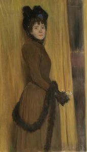 Portrett av Miss Mc Flower av Santiago Rusiñol