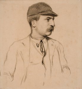 Portrett av Genís Muntaner av Santiago Rusiñol