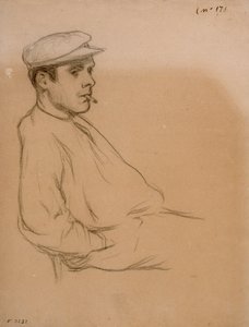Portrett av en mann av Santiago Rusiñol
