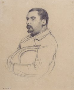 Portrett av en mann av Santiago Rusiñol