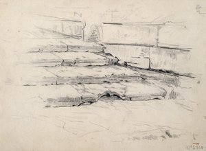Studie av trinn av Santiago Rusiñol