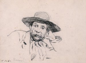 Studie av et mannlig hode av Santiago Rusiñol