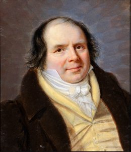 Portrett av en korpulent mann fra Genesis Bourgeoisie Maleri av Santo Panario (1786-1871) Genes, Gallery of Modern Art av Santo Panario