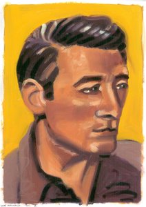 Louis MacNeice, 2008 (olje på papir) av Sara Hayward