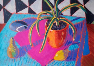 Stilleben #38, 2024 (akryl på papir)