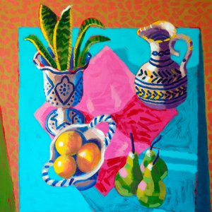 Stilleben #57, 2025 (akryl på plate)