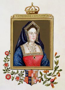 Portrett av Katarina av Aragon (1485-1536) 1. dronning av Henry VIII fra 