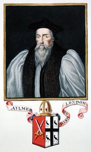 Portrett av John Aylmer (1521-94) biskop av London fra 