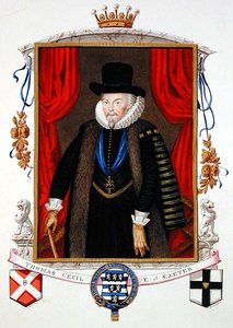Portrett av Sir Thomas Cecil (1542-1623) 1. jarl av Exeter, 2. Lord Burghley fra 