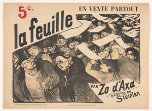 Reklameregning for La feuille av Zo d