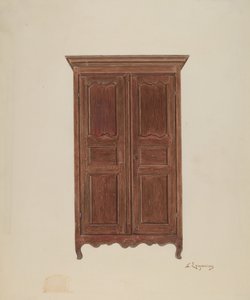 Garderobeskap, ca. 1939. av Sarkis Erganian