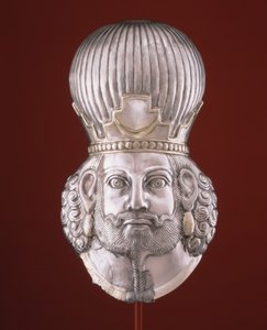 Head of a king, c.4th century (silver, mercury gilding)
