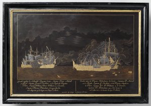 Kamp mellom de nederlandske fregattene Castor, kaptein Pieter Melvill og Briel, kaptein Gerard Oorthuis og de engelske fregattene av Sasaya