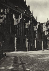 Berlin: Marien kirke; St Mary's (s/hvitt bilde) av Sasha Stone