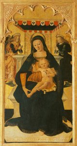 Madonna og Child Enthroned av Saturnino Gatti