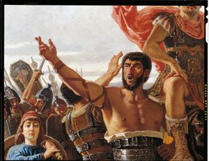 Marios triumf, detalj, av Francesco Saverio Altamura (1822-1897), olje på lerret, 234x352 cm