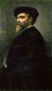 Selvportrett av Saverio Francesco Altamura (1822-1897), olje på lerret