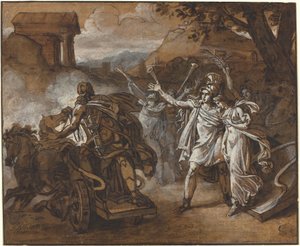 Castor og Pollux redder Helen av Sébastien Louis Guillaume Norblin de la Gourdaine