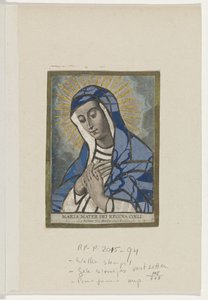 Applikasjonsprent møtte Maria Maria Mater Dei Queen of Heaven (tittel på objekt) av Schelte Adamsz. Bolswert
