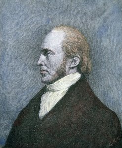 Aaron Burr (1756-1836) (farget gravering) av School American