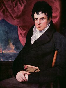 Robert Fulton (1765-1815) (olje på lerret) av School American