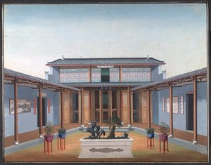 Honam Temple - Gårdsplass med boligkvarter av School Chinese
