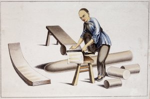 Hvordan kutte stoffet i kinesisk papir (i henhold til en kinesisk tegning) - sd begynnelsen av 1800-tallet av School Chinese
