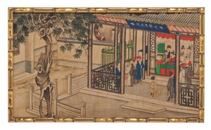 En av tjuefire scener fra Dream of the Red Chamber av School Chinese
