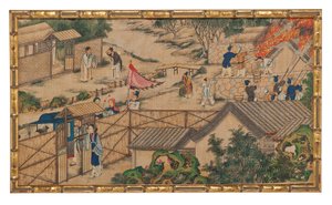 En av tjuefire scener fra Dream of the Red Chamber av School Chinese