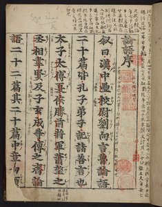 Tittelside til Rongo 論語 eller 