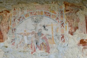 Nedstigningen fra korset (fresco) av School Croatian