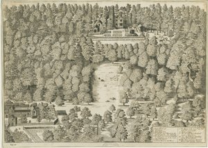 Boscobel House: gravering, nd [1809] (trykk) av School English