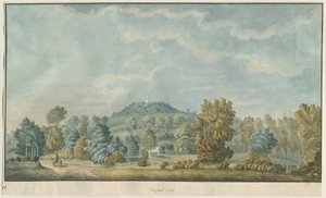 Castle Church - Castle Hill: akvarellmaleri, og [1700-tallet] (maleri) av School English