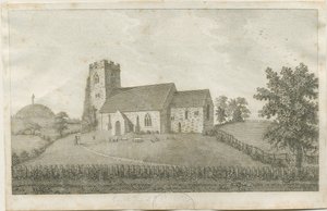 Castle Church - Kirke: gravering, og [?1700-tallet] (trykk) av School English