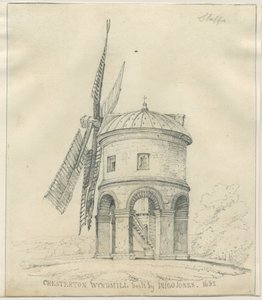 Chesterton - Vindmølle: blyanttegning, og [?1600-tallet] (tegning)