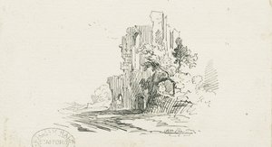 Croxden Abbey: penn- og blekktegning, nd [?19th cent] (tegning) av School English